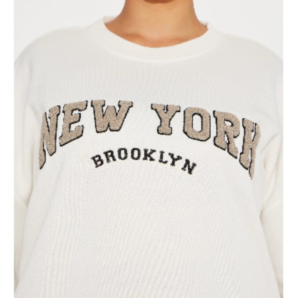 White New York Brooklyn Sweatshirt